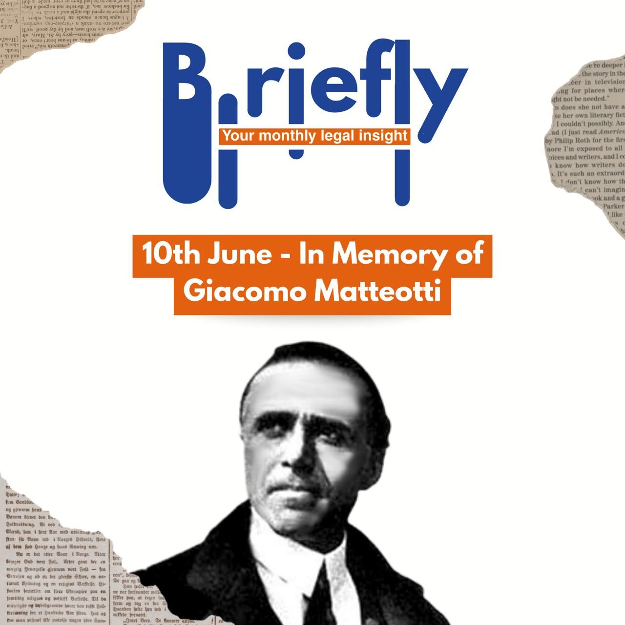 10 June - In Memory of Giacomo Matteotti
